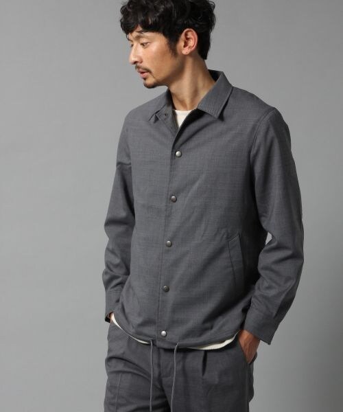 BLISS POINT（ブリスポイント）の「ＴＷＰＵコーチＪＫ（ジャケット/アウター・メンズ・グレー/ブルー・M）」の5枚目の写真