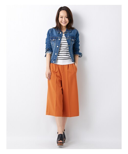 INGNI(イング)の「【春の新作】TRガウチョ/パンツA(パンツ・レディース・オフホワイト/グレー/クロ/オレンジ/ベージュ/デニム/ブルー・M)」の17枚目の写真