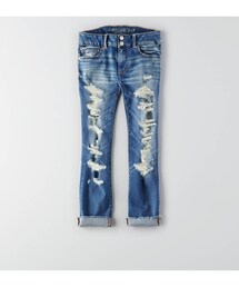 American Eagle | AEOデニムXアーティストクロップ(デニムパンツ)