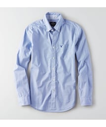 American Eagle | AEOマイクロチェックシャツ(シャツ/ブラウス)