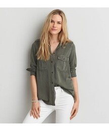 American Eagle | AEOミリタリーシャツ(シャツ/ブラウス)