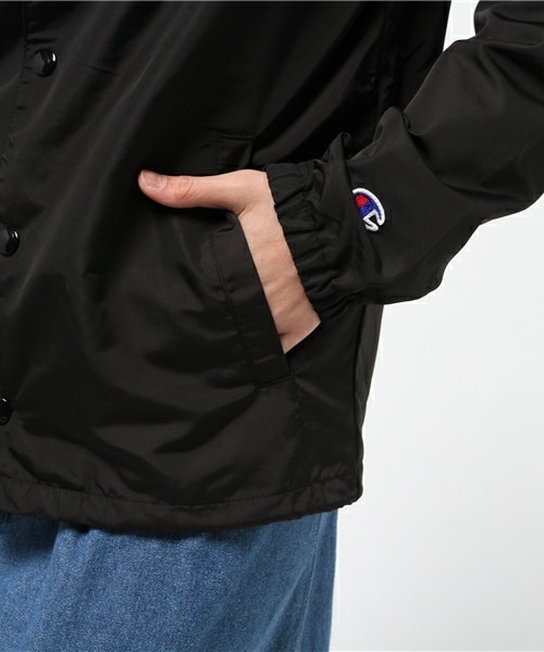 Champion(チャンピオン)の「メンズ チャンピオン アクションスタイル ナイロン コーチジャケット Champion COACH JACKET C3-H603(ナイロンジャケット・メンズ・ブラック/グレー/ネイビー・SMALL/MEDIUM/LARGE/X-LARGE)」の9枚目の写真