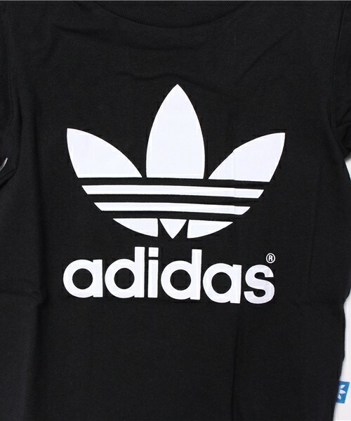adidas(アディダス)の「ベビー キッズ アディダス トレフォイル Tシャツ TREFOIL TEE AO0029 AO0030(Tシャツ/カットソー・キッズ・ブラック/レッド・12M/2T/4T/5T/6T)」の5枚目の写真