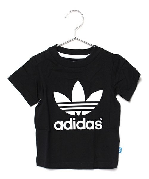 adidas(アディダス)の「ベビー キッズ アディダス トレフォイル Tシャツ TREFOIL TEE AO0029 AO0030(Tシャツ/カットソー・キッズ・ブラック/レッド・12M/2T/4T/5T/6T)」の2枚目の写真