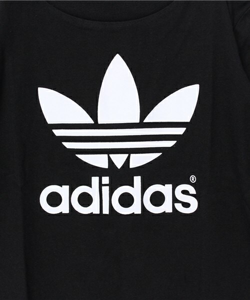 adidas（アディダス）の「ベビー キッズ アディダス トレフォイル Tシャツ TREFOIL TEE AO0060 AO0061 AO0062（Tシャツ/カットソー・キッズ・ホワイト/ブラック/レッド・110/120/130/140）」の6枚目の写真