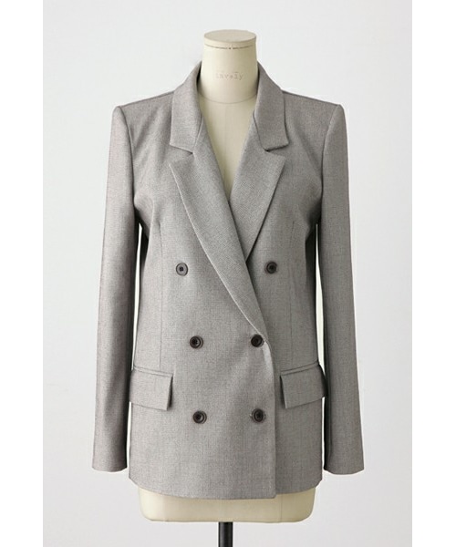 imvely(-)の「クラシックテーラードジャケット(テーラードジャケット・レディース・グレー・ONE SIZE)」の1枚目の写真