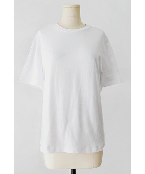 imvely(-)の「シンプルラウンドネックT(Tシャツ/カットソー・レディース・ホワイト・ONE SIZE)」の1枚目の写真