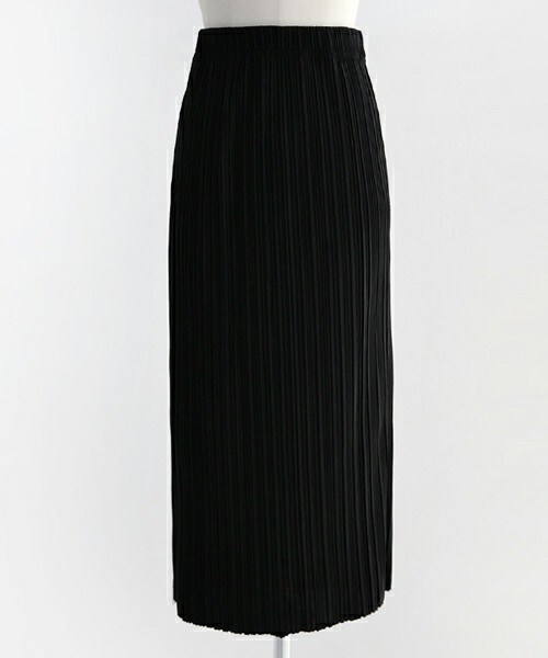 DHOLIC（ディーホリック）の「ウエストゴムリンクルミモレ丈スカート（スカート・レディース・ホワイトアイボリー/ブラックグレー/カーキ/ブラック・FREE）」の2枚目の写真