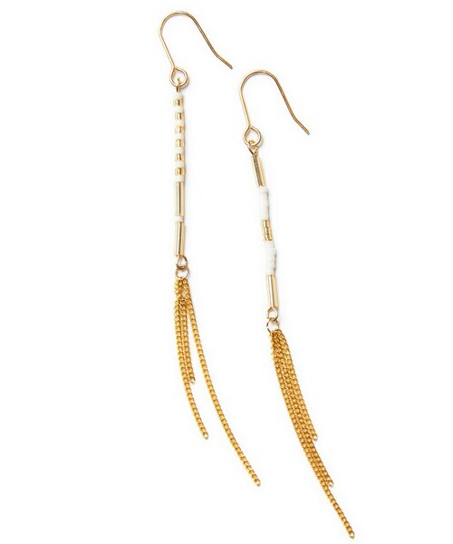 DRWCYS（ドロシーズ）の「フリンジチェーンピアス（ピアス（両耳用）・レディース・ブルー/ホワイト/ブラック・FREE）」の2枚目の写真