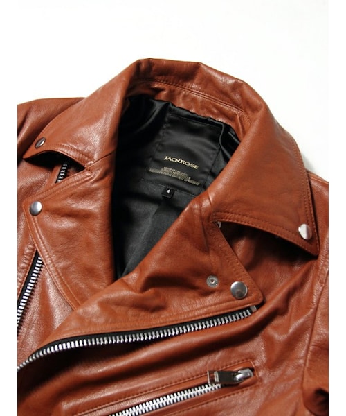 【最終値下げ‼︎】JACKROSE ダブルライダースジャケット　ゴートレザー 最終値下げ‼︎】JACKROSE ダブルライダースジャケット ゴートレザー