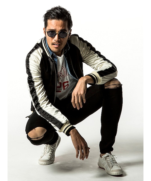 JACKROSE（ジャックローズ）の「ダメージタイトスキニーカラーパンツ（パンツ・メンズ・ブラック・S/M/L/XL）」の3枚目の写真