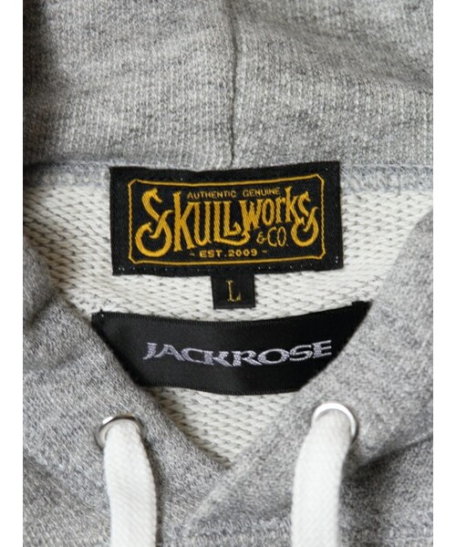 SKULL WORKS(スカルワークス)の「武田好誠着用モデル T.F.O.A ロゴプルパーカー(トップス・メンズ・ブラック/グレー・M/L/XL)」の16枚目の写真
