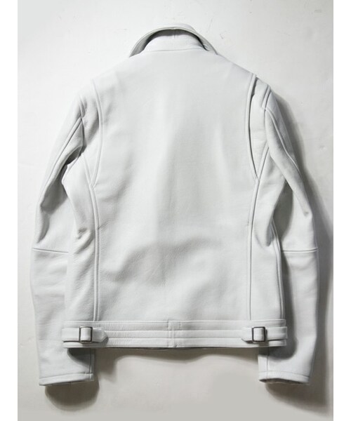 ジャックローズ ホワイトレザー ダブルライダースジャケット ジャックローズ ホワイトレザー ダブルライダースジャケット JACKROSE