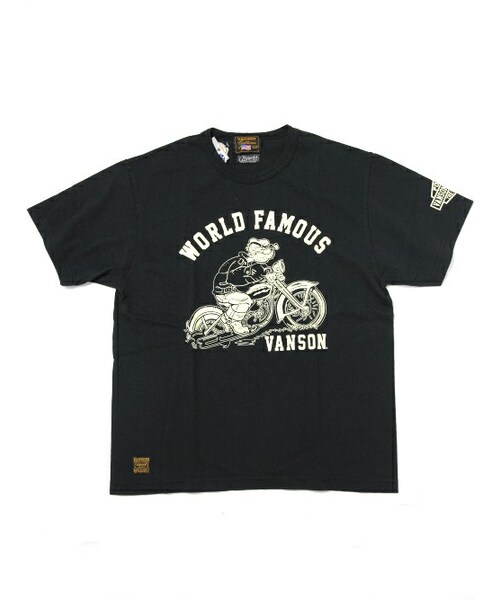 VANSON（ヴァンソン）の「×ポパイ バイクTEE POV-508（）」 - WEAR