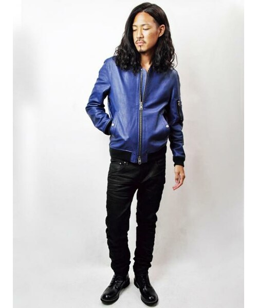 JACKROSE VINTAGE MA-1 ブラック サイズ5 ゴートレザー JACKROSE（ジャックローズ）の「ゴートレザーMA-1（）」 - WEAR