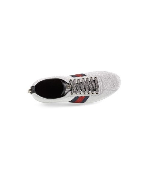 GUCCI（グッチ）の「Gucci Lace-Up Sneaker (Women)（スニーカー・レディース・Silver・Regular 10US / 40EU/Regular 11US / 41EU/Regular 6.5US / 36.5EU/Regular 6US / 36EU/Regular 7.5US / 37.5EU/Regular 7US / 37EU/Regular 8.5US / 38.5EU/Regular 8US / 38EU/Regular 9US / 39EU）」の3枚目の写真