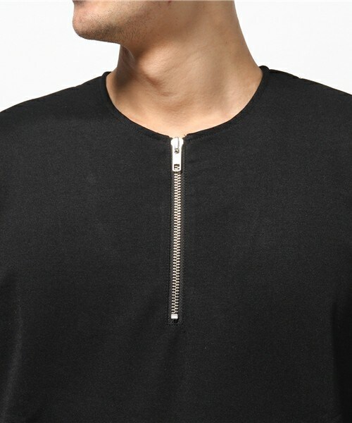 UNION STATION(ユニオンステーション)の「フェイクシャツレイヤードカットソー(Tシャツ/カットソー・メンズ・ブラック/グレー/ネイビー・SMALL/MEDIUM/LARGE)」の6枚目の写真