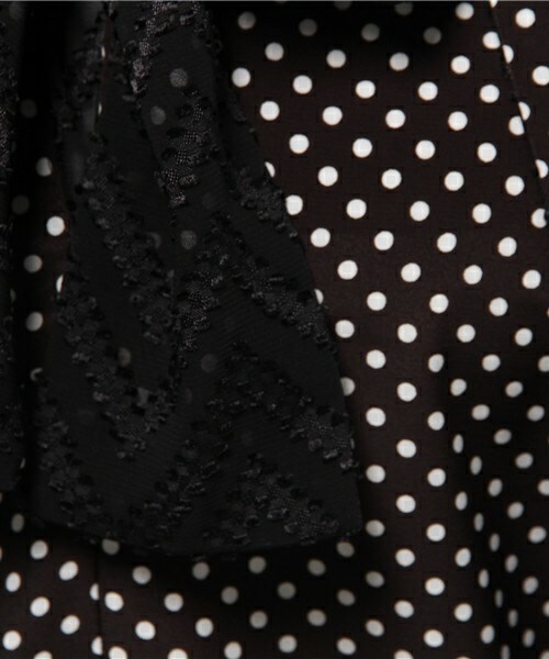 FRAPBOIS（フラボア）の「タイリボン（ワンピース・レディース・ブラック/ネイビー・1）」の12枚目の写真