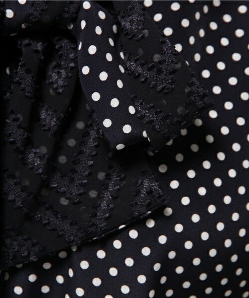 FRAPBOIS（フラボア）の「タイリボン（ワンピース・レディース・ブラック/ネイビー・1）」の11枚目の写真