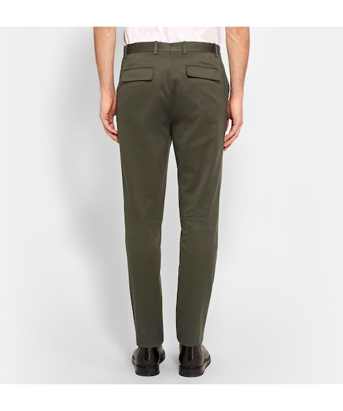 BALENCIAGA(バレンシアガ)の「Balenciaga Slim-Fit Cotton-Twill Chinos(その他パンツ・メンズ・Green・IT44/IT46/IT48/IT50/IT52/IT54)」の5枚目の写真