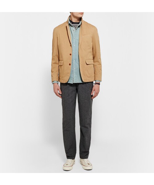 Maison Kitsune（メゾンキツネ）の「Maison Kitsuné Slim-Fit Denim Shirt（シャツ/ブラウス・メンズ・Blue・S/M/L/XL）」の6枚目の写真