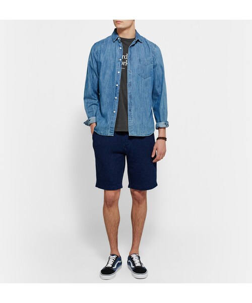 Saturdays NYC（サタデーズ ニューヨークシティ ）の「Saturdays Surf NYC Printed Washed-Cotton Jersey T-Shirt（Tシャツ/カットソー・メンズ・Gray・S/M/L/XL）」の5枚目の写真