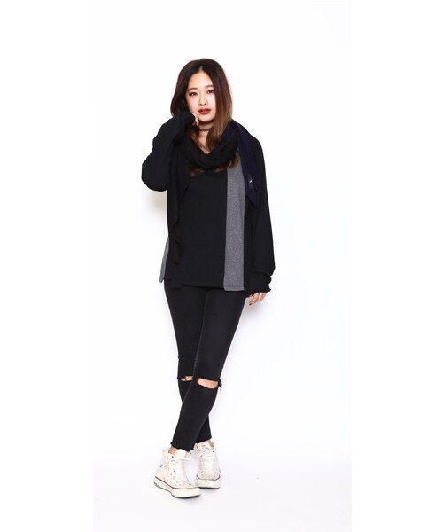 VIRGOwearworks（ヴァルゴウェアワークス）の「RATTLE SWITCH カットソー（トップス・メンズ・KHAKI/BLACK・2/3/4）」の12枚目の写真