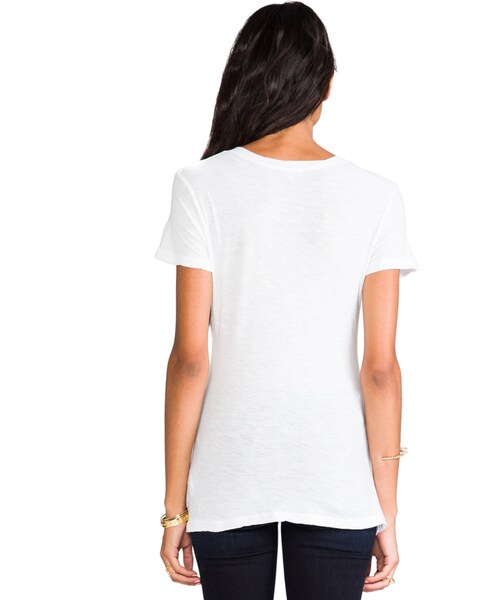 JAMES PERSE（ジェームスパース）の「James Perse Casual Tee w/ Reverse Binding（Tシャツ/カットソー・レディース・Brown/White・0 (XXS/XS)/1 (XS/S)/2 (S/M)/3 (M/L)）」の7枚目の写真