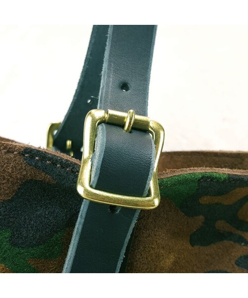 CALL&RESPONSE（コールアンドレスポンス）の「【日本製】迷彩スウェードレザービッグトート　　161-1674-02（トートバッグ・メンズ・その他）」の5枚目の写真