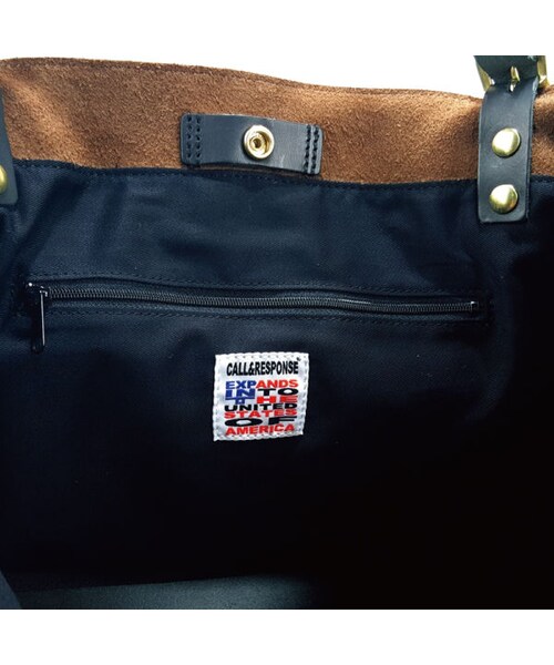 CALL&RESPONSE（コールアンドレスポンス）の「【日本製】迷彩スウェードレザービッグトート　　161-1674-02（トートバッグ・メンズ・その他）」の3枚目の写真