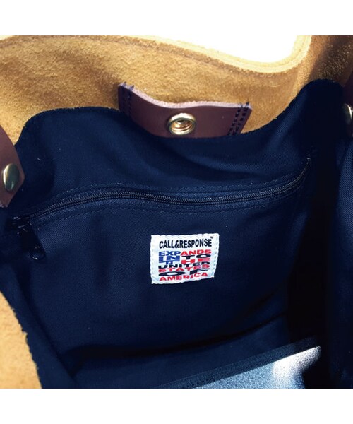 CALL&RESPONSE(コールアンドレスポンス)の「【日本製】スウェードビッグトート 161-1674-01(トートバッグ・メンズ・その他)」の6枚目の写真