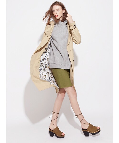 MURUA（ムルーア）の「【FEMININE】Aライントレンチコート（ジャケット/アウター・レディース・ベージュ/カーキ・1/2）」の6枚目の写真