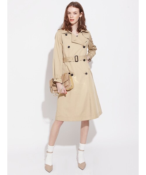 MURUA（ムルーア）の「【FEMININE】Aライントレンチコート（ジャケット/アウター・レディース・ベージュ/カーキ・1/2）」の10枚目の写真