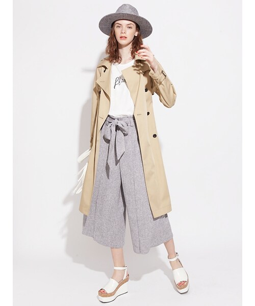 MURUA（ムルーア）の「【FEMININE】Aライントレンチコート（ジャケット/アウター・レディース・ベージュ/カーキ・1/2）」の9枚目の写真