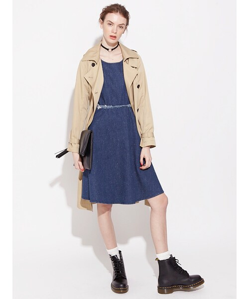 MURUA（ムルーア）の「【FEMININE】Aライントレンチコート（ジャケット/アウター・レディース・ベージュ/カーキ・1/2）」の11枚目の写真