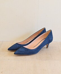 FABIO RUSCONI | 【FABIO RUSCONI】ローヒール本革スエードプレーンパンプス (F61102)(パンプス)