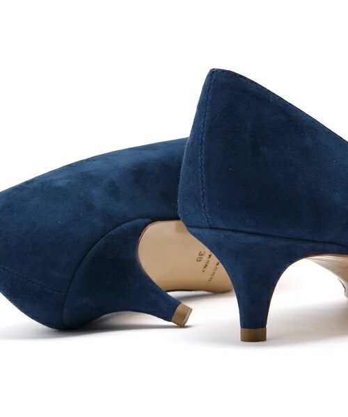 FABIO RUSCONI（ファビオルスコーニ）の「【FABIO RUSCONI】ローヒール本革スエードプレーンパンプス (F61102)（パンプス・レディース・ブルー/キャメル・35/36/37/38/39）」の8枚目の写真