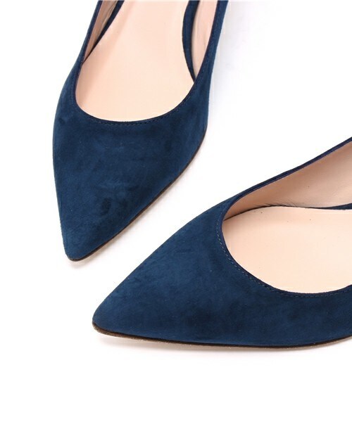 FABIO RUSCONI（ファビオルスコーニ）の「【FABIO RUSCONI】ローヒール本革スエードプレーンパンプス (F61102)（パンプス・レディース・ブルー/キャメル・35/36/37/38/39）」の6枚目の写真