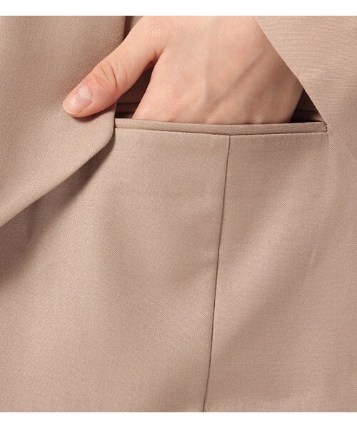 laboratory work（ラボラトリーワーク）の「ノーボタンシンプルジャケット（ジャケット/アウター・レディース・ベージュ/キャメル/インディゴ・S/M）」の10枚目の写真