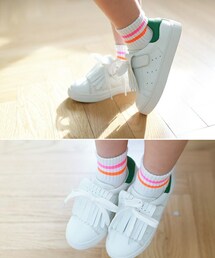 I LOVE J | フリンジベルクロスニーカー(15cm~21cm)(スニーカー)