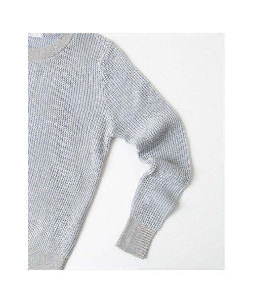 URBAN RESEARCH DOORS（アーバンリサーチドアーズ）の「ワッフルプルオーバーニット（トップス・レディース・BEIGE/GRAY・one）」の11枚目の写真