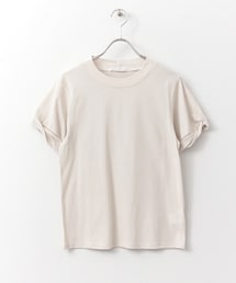 KBF | ねじり袖モックネックTシャツ(トップス)