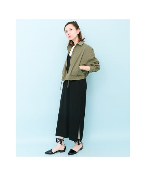 KBF（ケイビーエフ）の「【予約】WEB限定 シャツブルゾン（トップス・レディース・BEIGE/KHAKI/BLACK・one）」の15枚目の写真