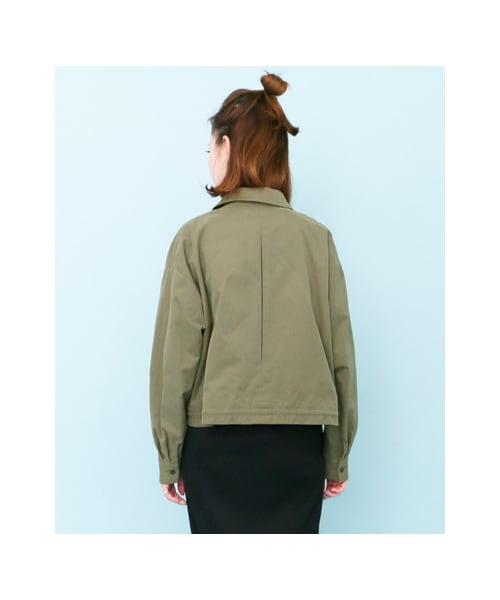 KBF（ケイビーエフ）の「【予約】WEB限定 シャツブルゾン（トップス・レディース・BEIGE/KHAKI/BLACK・one）」の18枚目の写真