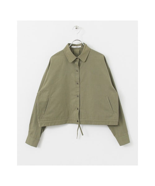 KBF（ケイビーエフ）の「【予約】WEB限定 シャツブルゾン（トップス・レディース・BEIGE/KHAKI/BLACK・one）」の3枚目の写真