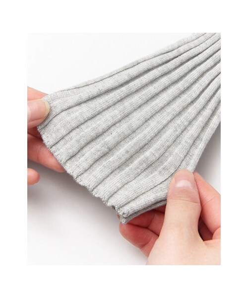 KBF（ケイビーエフ）の「RIBクルーニット（トップス・レディース・L.BLUE/OFF/T.GRAY/D.NAVY・one）」の16枚目の写真