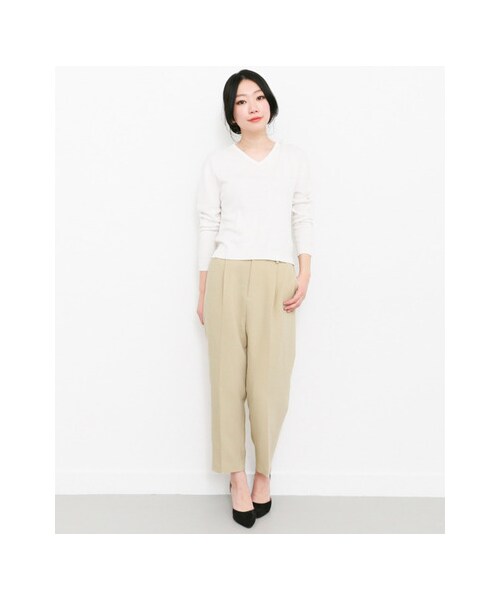 KBF(ケイビーエフ)の「KBF+ クロップドパンツ(パンツ・レディース・BLUE GRAY/BEIGE/OFF・one)」の7枚目の写真