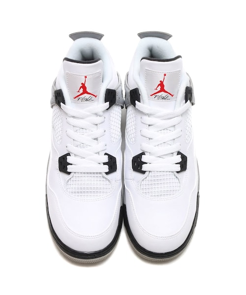 シューズ(男性用) AIR JORDAN 4 RETRO white/fire red tech Air Jordan 4 Retro White/ Fire Red-Black-Tech Grey | Footshop