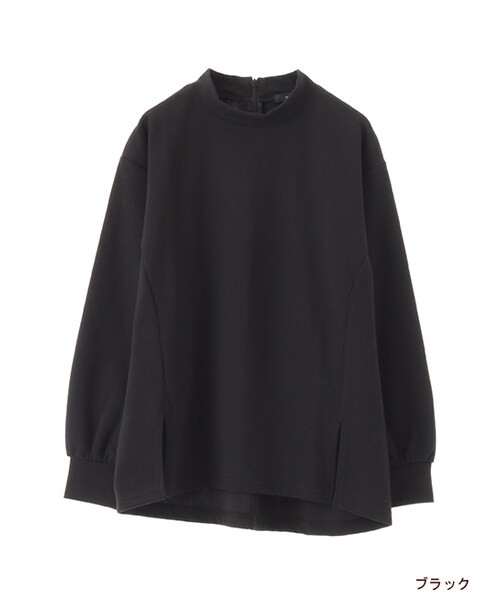 w closet（ダブルクローゼット）の「スリット入りハイネックプルオーバー（トップス・レディース・オフホワイト/グレー/ブラック・FREE）」の2枚目の写真