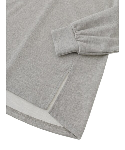 w closet（ダブルクローゼット）の「スリット入りハイネックプルオーバー（トップス・レディース・オフホワイト/グレー/ブラック・FREE）」の8枚目の写真